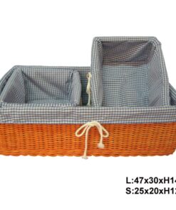 115544 Set of 3 Rattan Storage Baskets