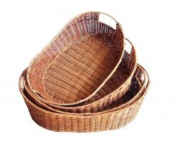Set of 4 Rattan Storage Baskets