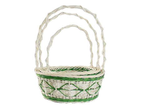 115580 set of 3 Rattan Gift Baskets